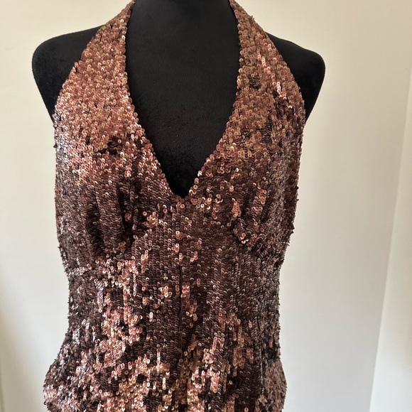 Halter sequin top - Picture 1 of 2